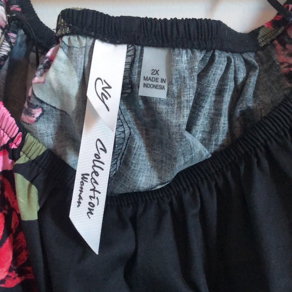 Floral off the shoulder dress from NY collection size 2x - Picture 3 of 4